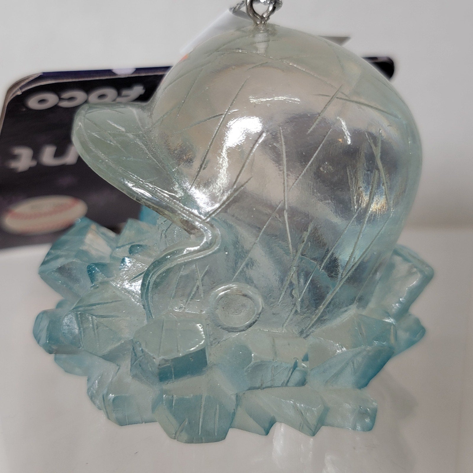 MLB Houston Astros Christmas Ornament Ice Helmet in Stylized Ice - NWT