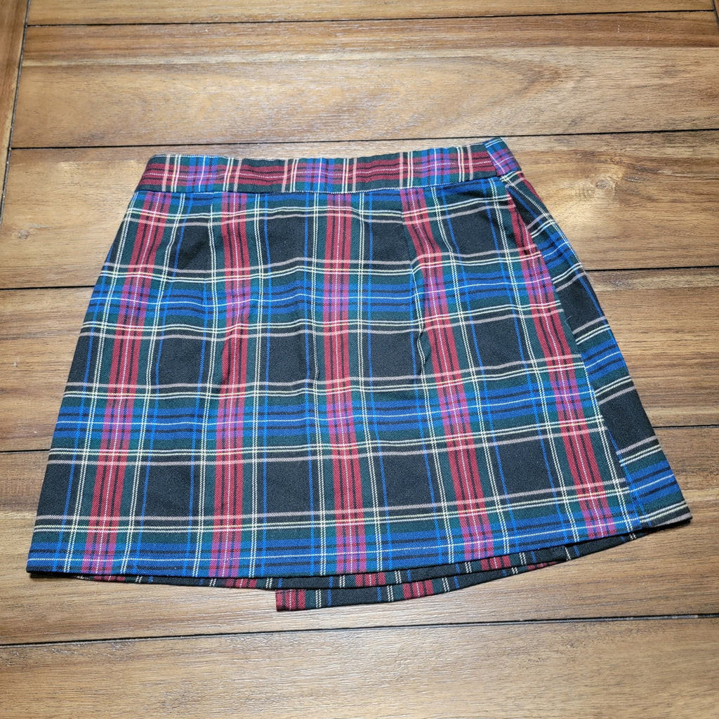 Forever 21 Plaid Mini Wrap Skirt - Size Small
