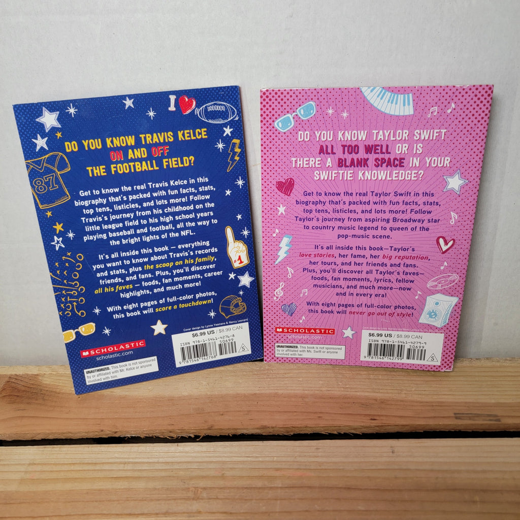 Set of 2 BOOKS: All Access - Taylor Swift / Travis Kelce (paperback)