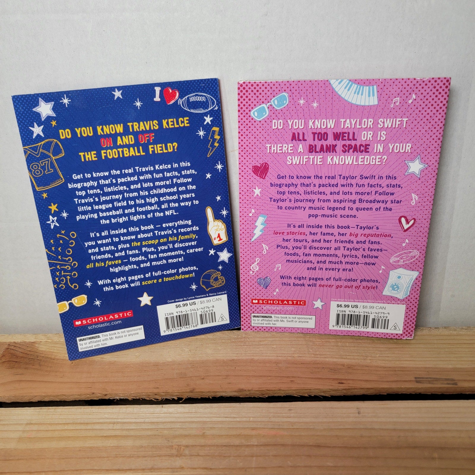 Set of 2 BOOKS: All Access - Taylor Swift / Travis Kelce (paperback)