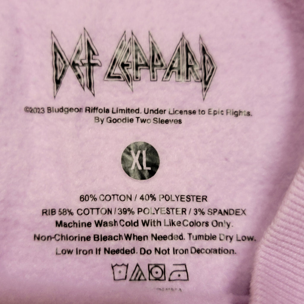 Def Leppard LS Purple Pullover Sweatshirt "High N' Dry" - Size XL