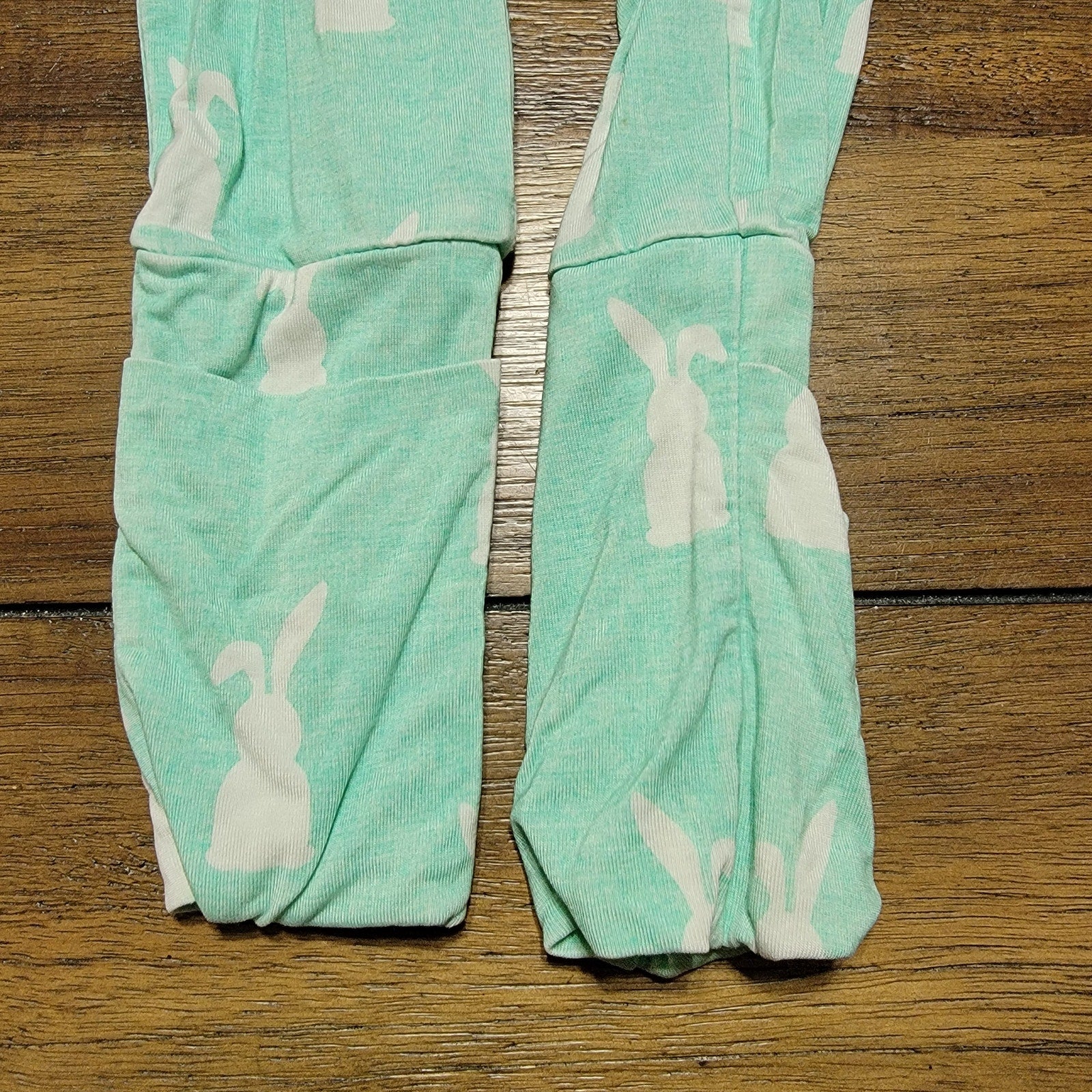 Birdie Bean Infant LS Green Rabbit Jumper w/ Optional Footies - Size 18-24M