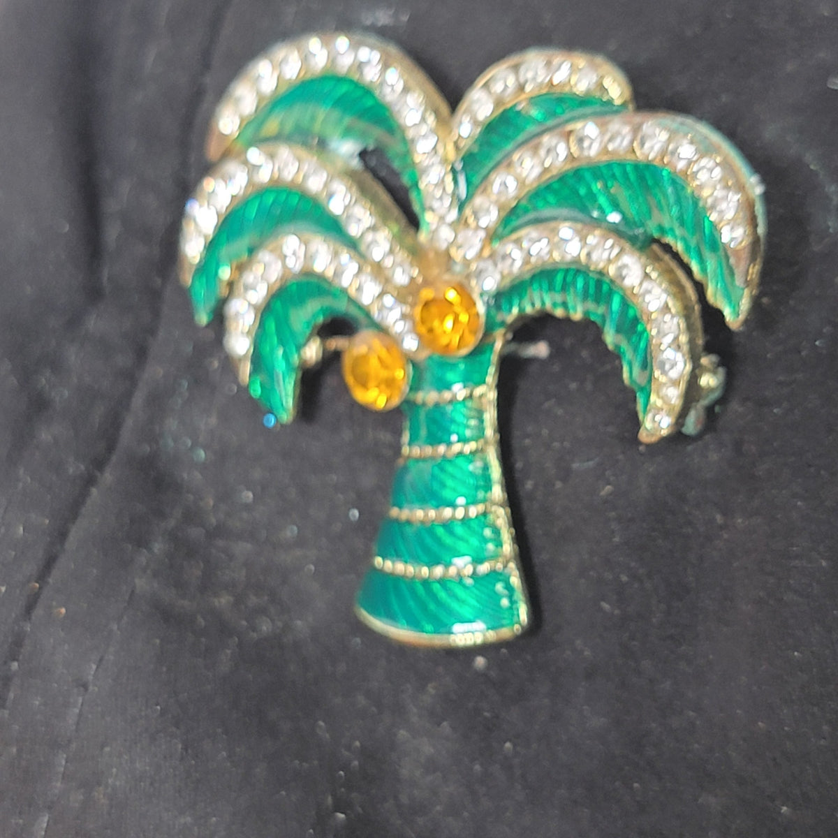 Ladies Black Velvet Ballcap w/ Bling Studs and 2 Pins