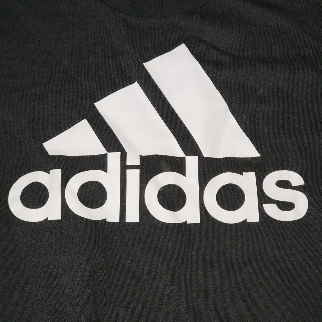 Adidas Oversized Black LS Unisex Sweat Shirt - Size 2XL