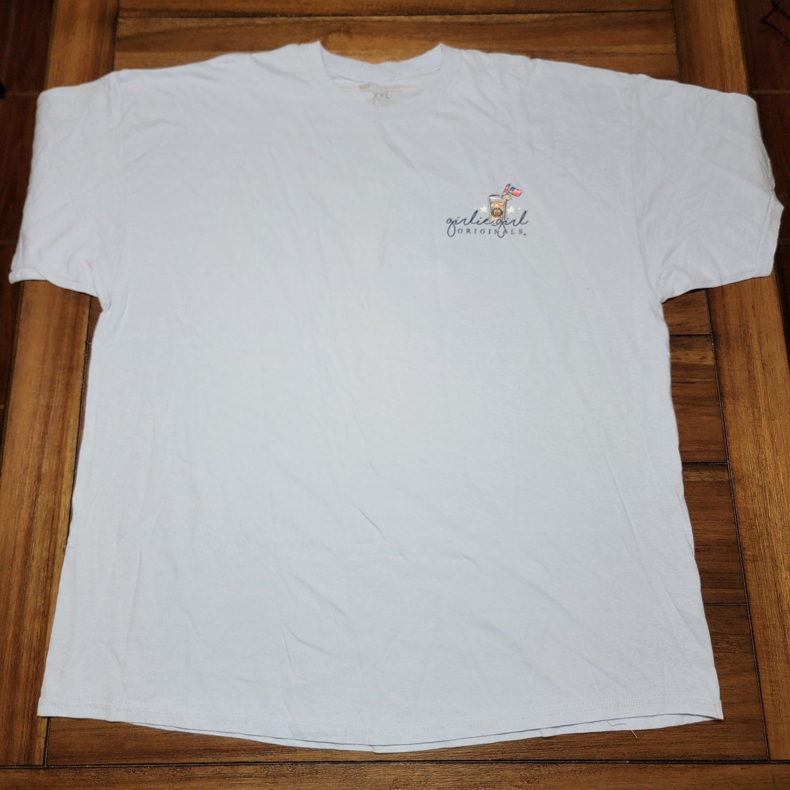 Girlie Girl Originals Blue Tee "All American Girl" Beach Set - Size XXL