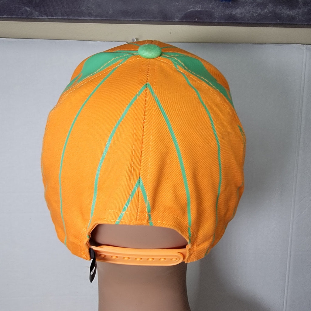 Pitbull Neon Orange & Green "Texas" Snapback Ballcap w/ Yellow Bull