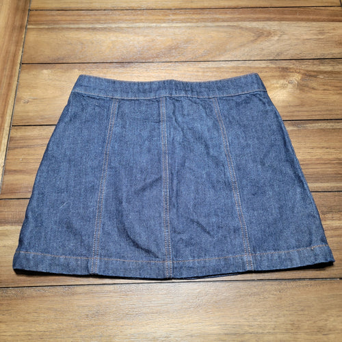 Altar'd State Full Zip Denim Mini Skirt - Size XS