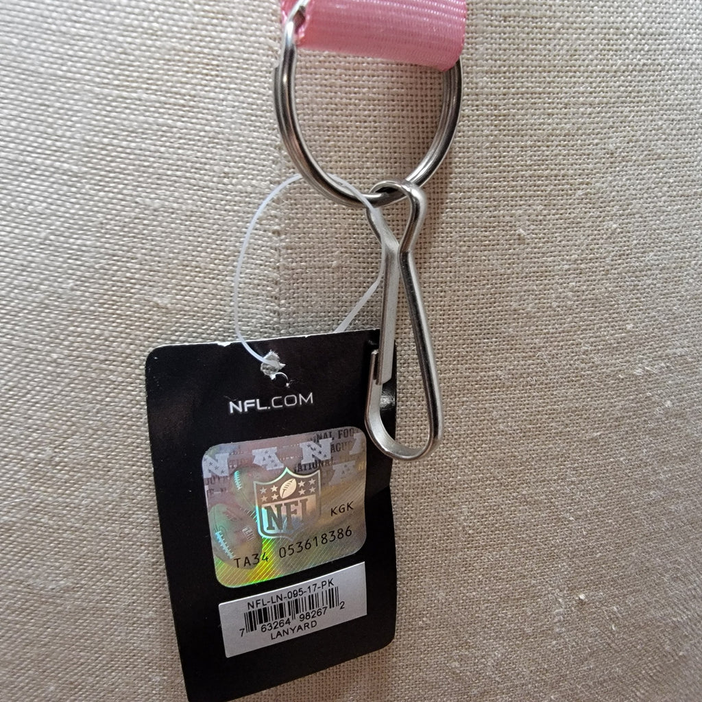 NFL Pink Dallas Cowboys Lanyard w/ Removable Clip - NWT