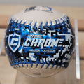 Franklin Soft Strike Blue & Black Camo Chrome Indoor / Outdoor Baseball