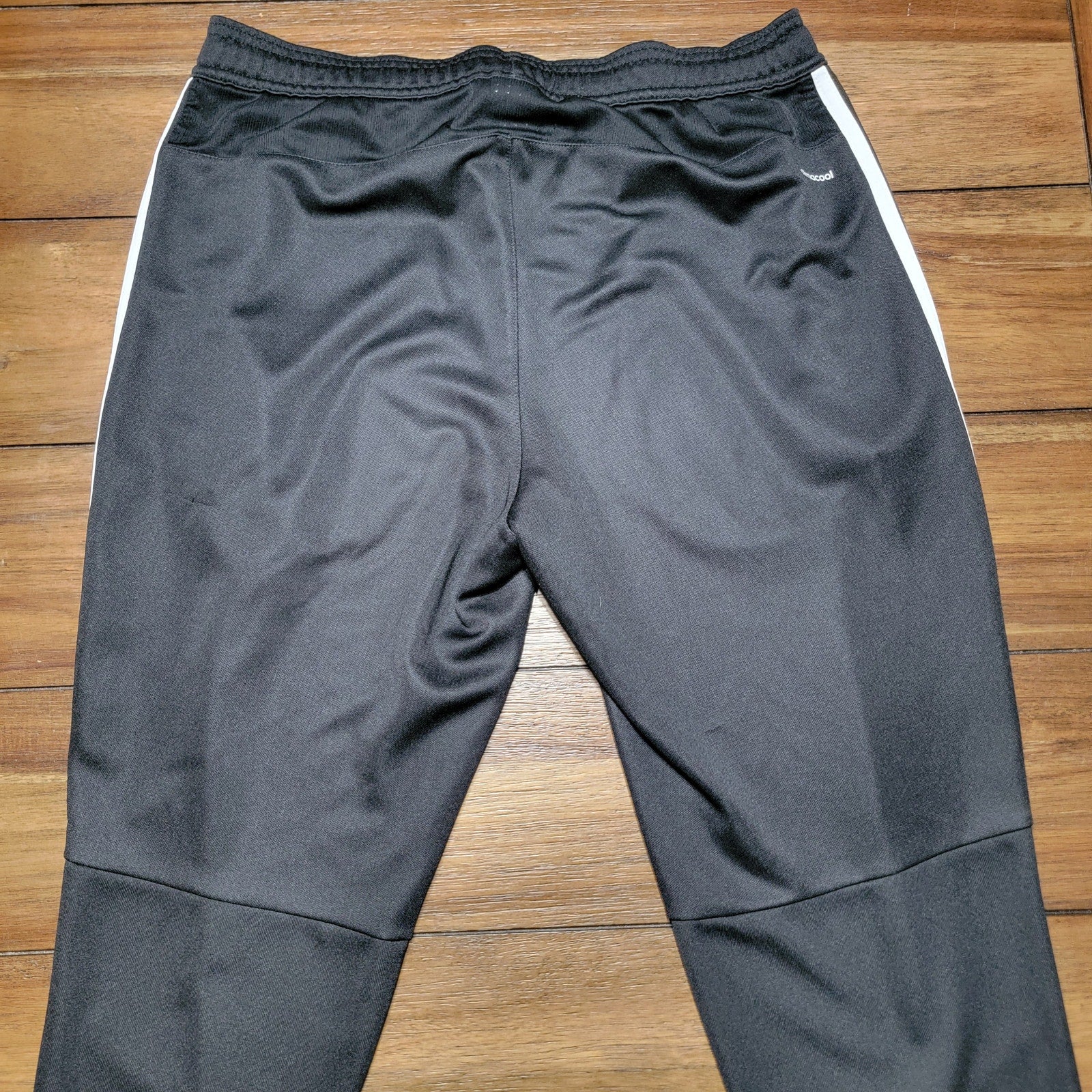 Adidas Classic Stripe B&W Climacool Athletic Pants - Size Medium