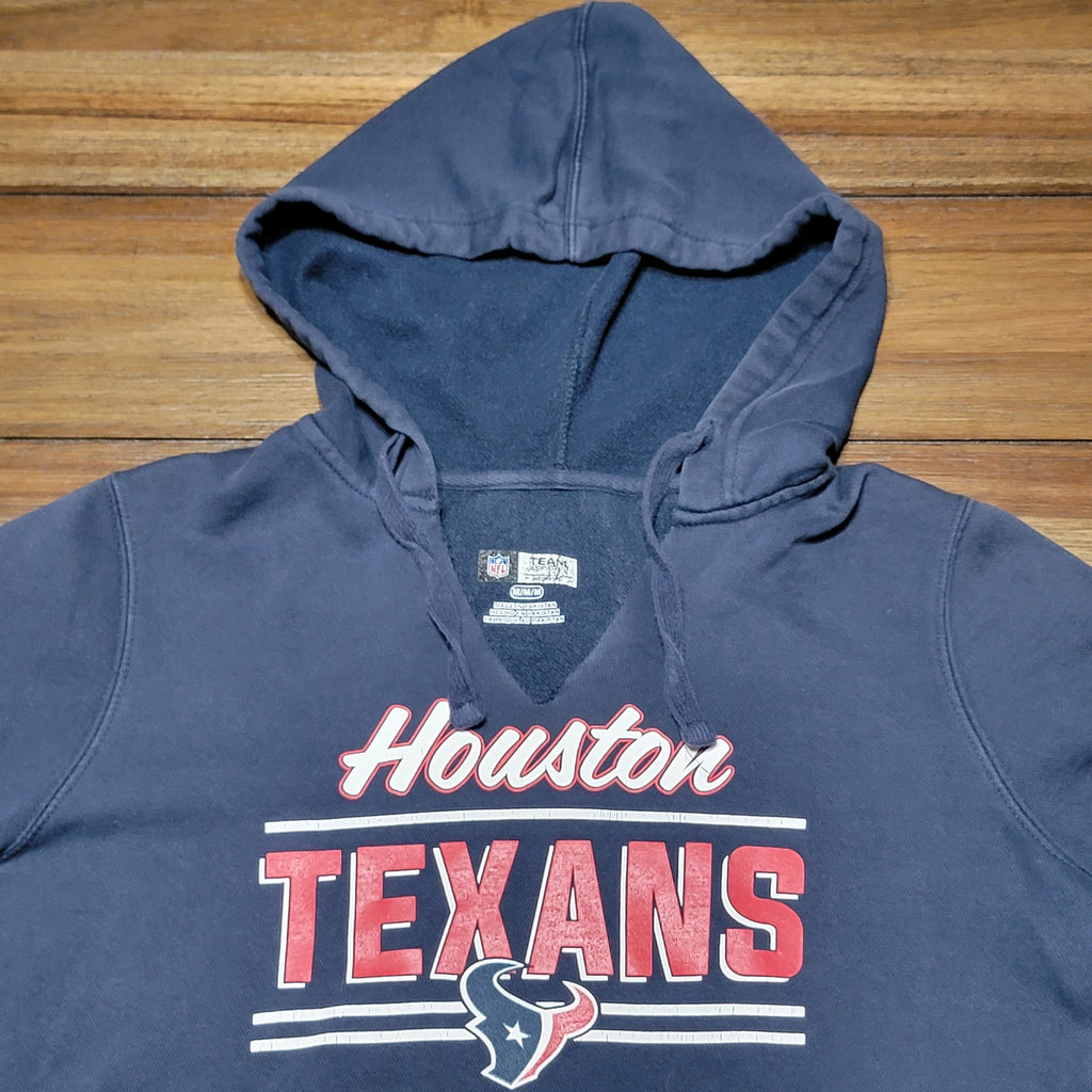 NFL Team Apparel Dk Blue Pullover Unisex Hoodie Houston Texans - Size Medium