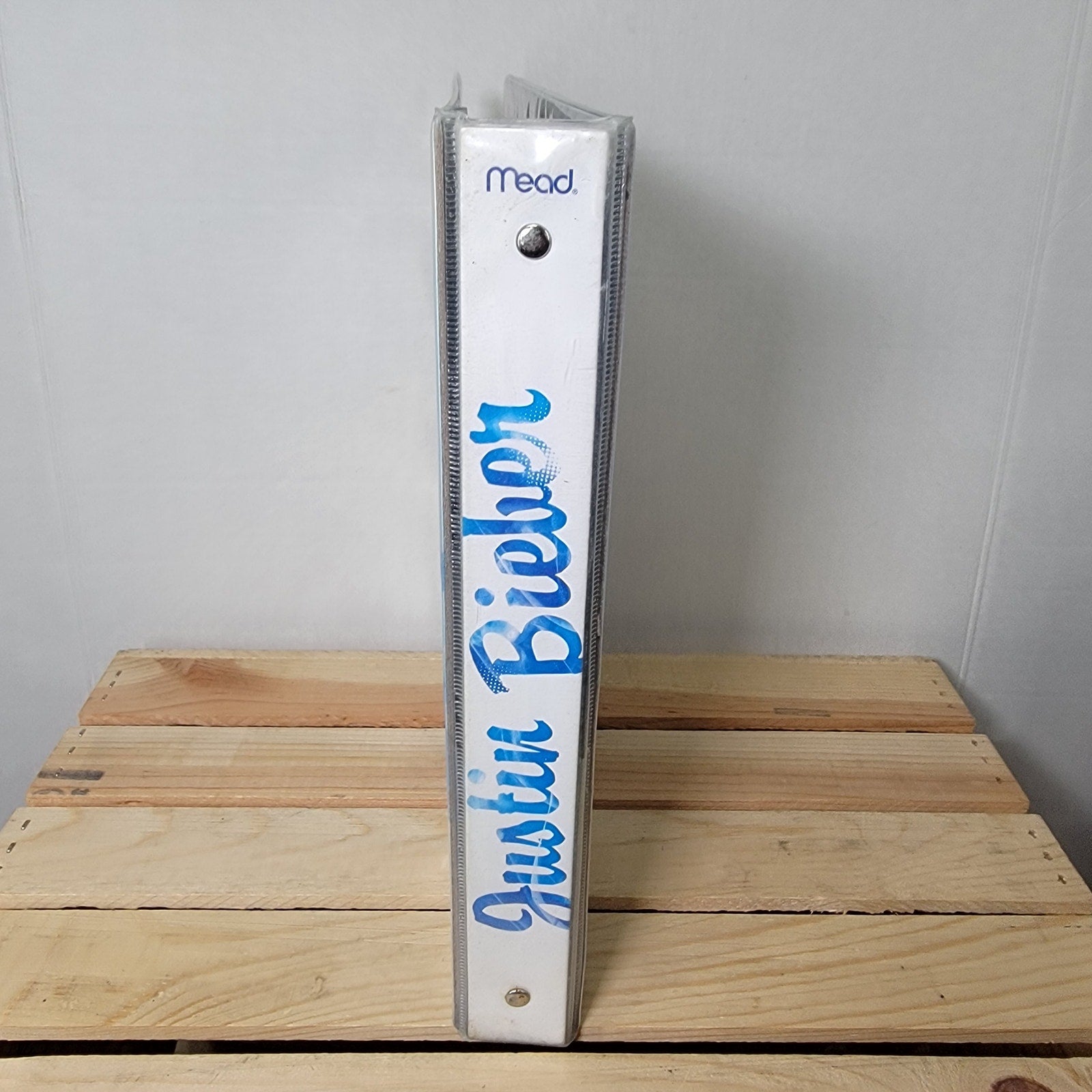 Justin Bieber Blue 1.5" Binder w/ Matching Spiral Notebook
