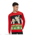 Rick And Morty LS Knit Ugly Christmas Sweater "Merry Rickmas!" - Size XL