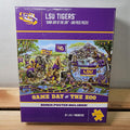LSU Tigers 500 Pc Puzzle + Bonus Poster "Game Day At The Zoo"