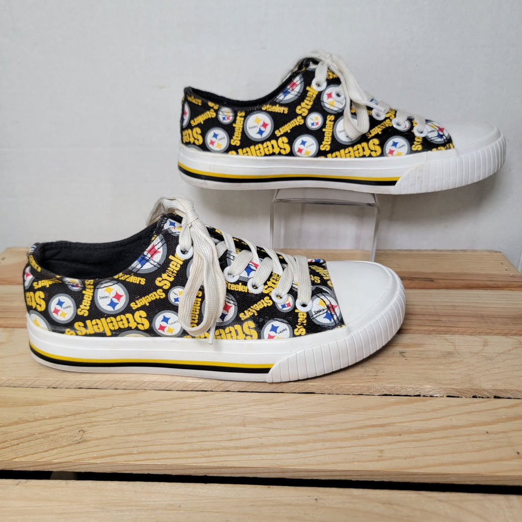 Foco Pittsburg Steelers Low Top Skater Shoes - Size Women's 6