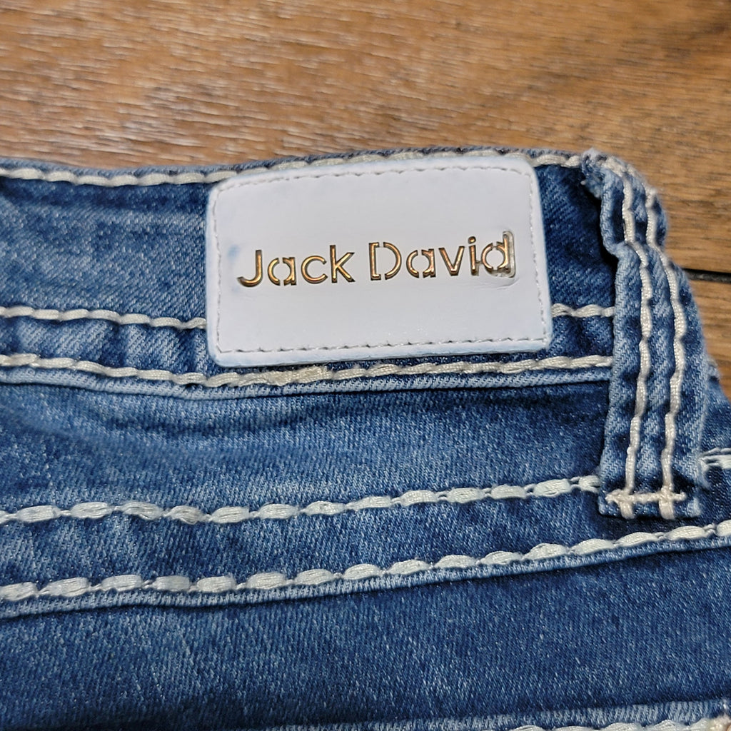 Jack David Straight Denim Jeans w/ Studs and Bling - Size 1