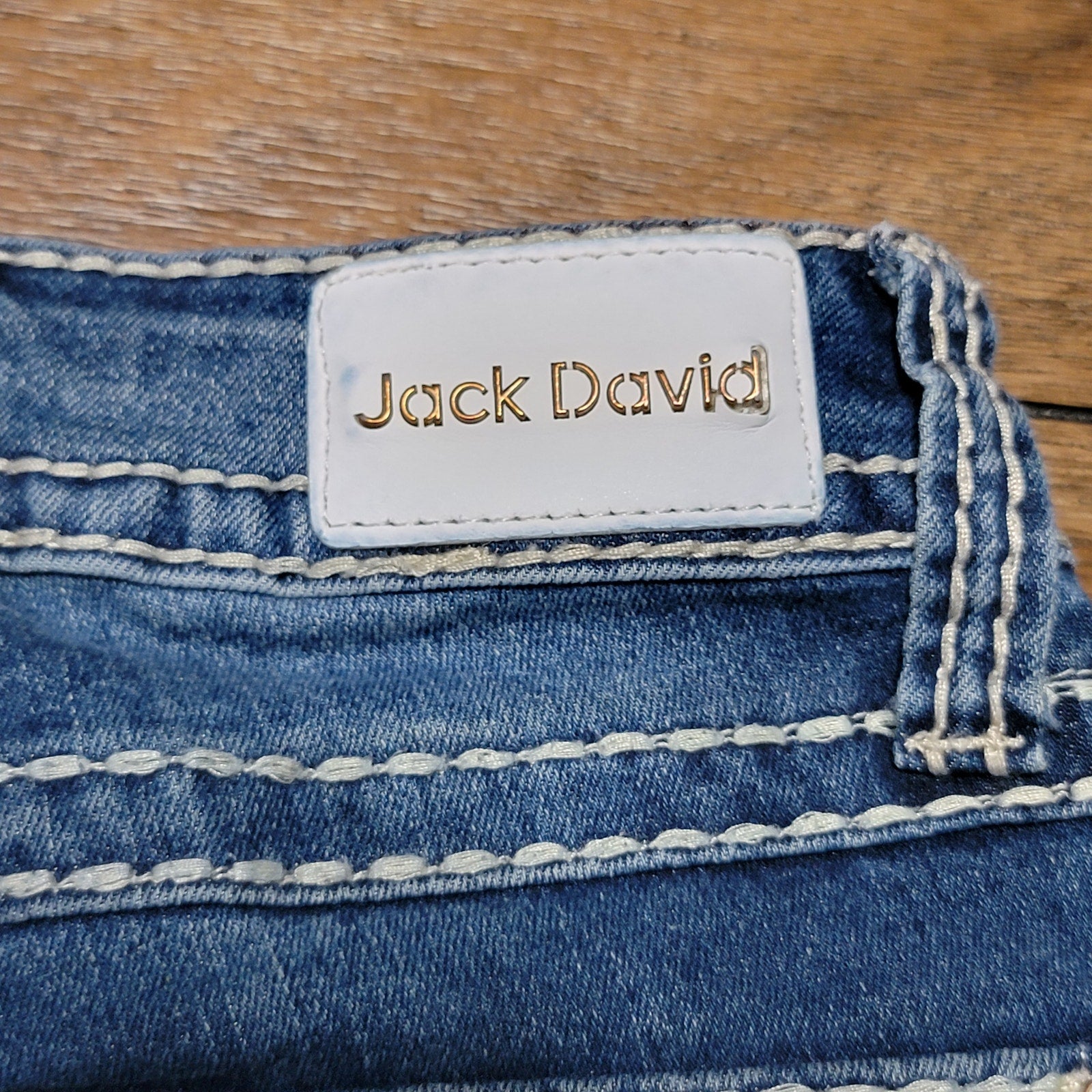 Jack David Straight Denim Jeans w/ Studs and Bling - Size 1