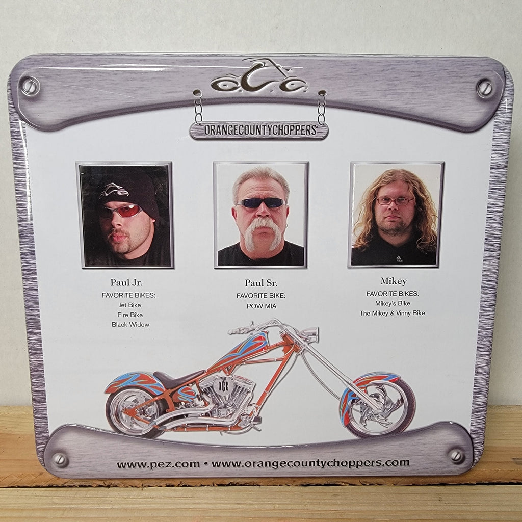 VINTAGE RETIRED Orange County Choppers PEZ Collector's Tin Set (2006) - NRFB