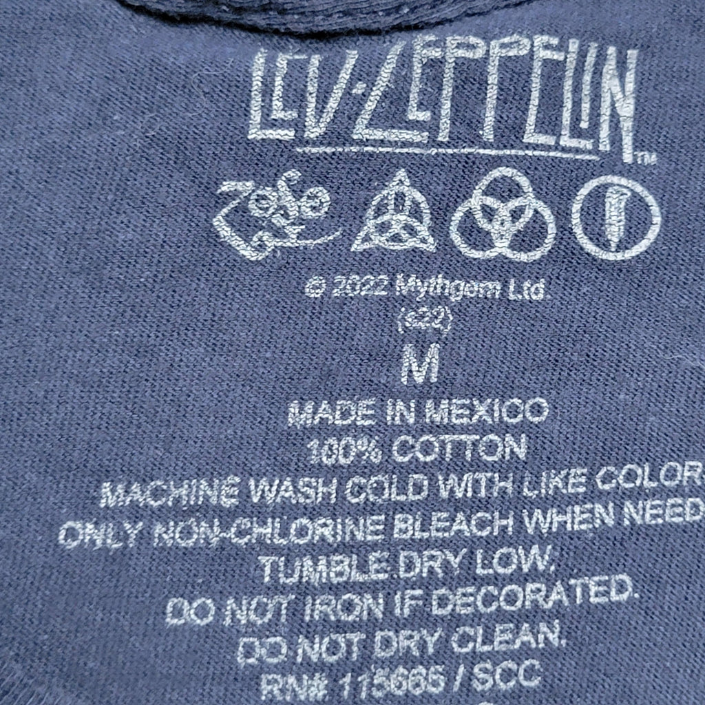 Led Zeppelin Black Unisex Tee "1971 Wembley" - Size Medium