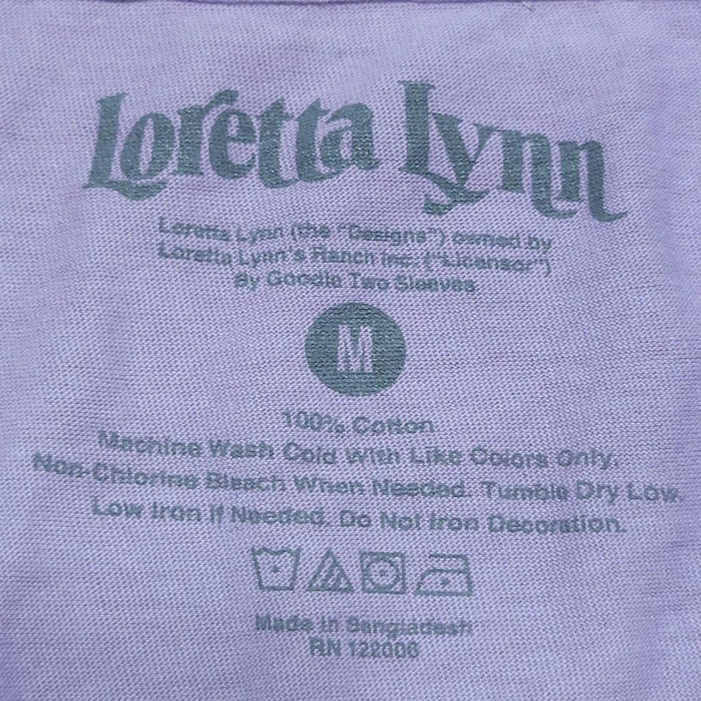 Loretta Lynn Purple Tee "Coal Miner's Daughter" - Size Medium