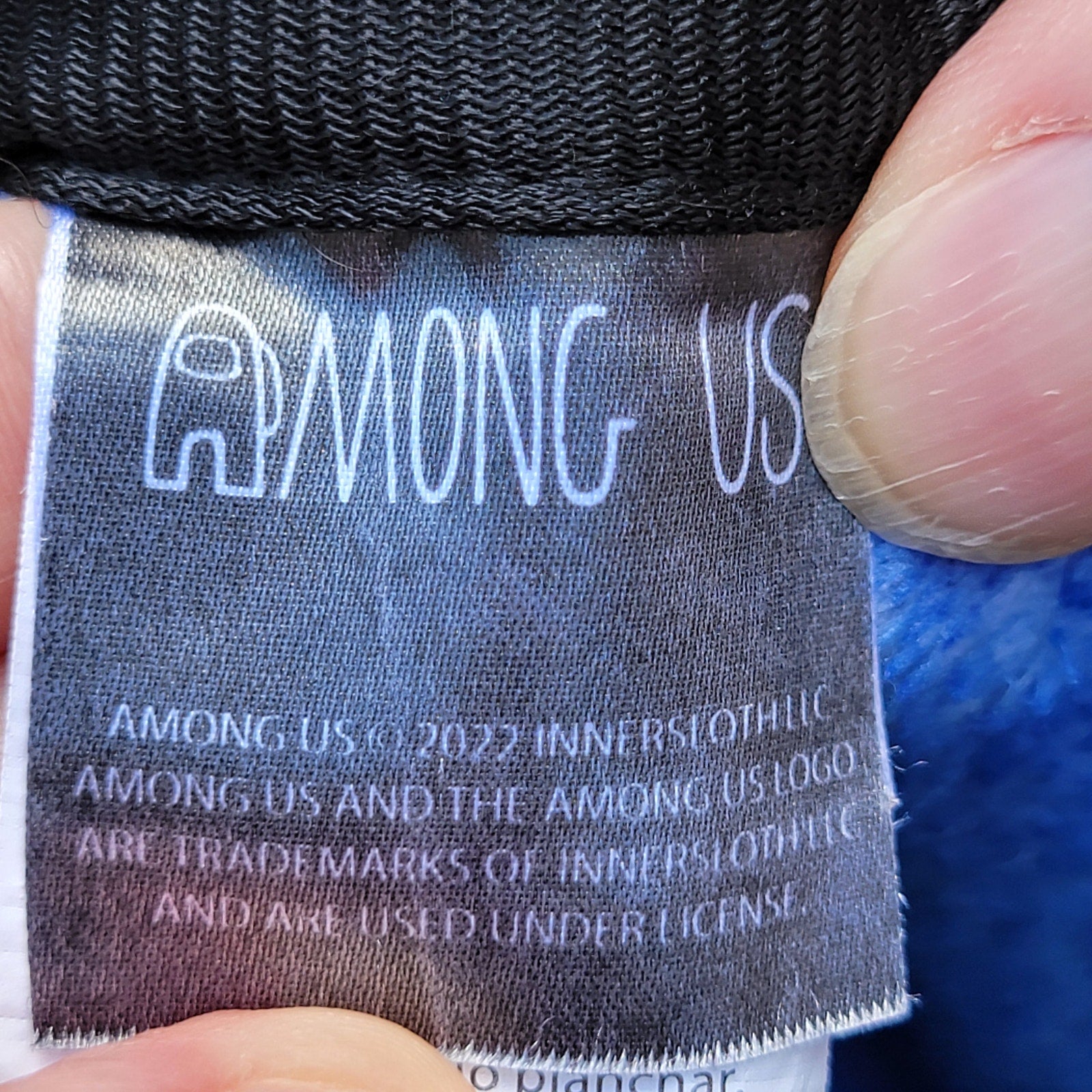 Among Us Dark Blue Fleece Pride Rainbow Character Throw - 50" x 38"