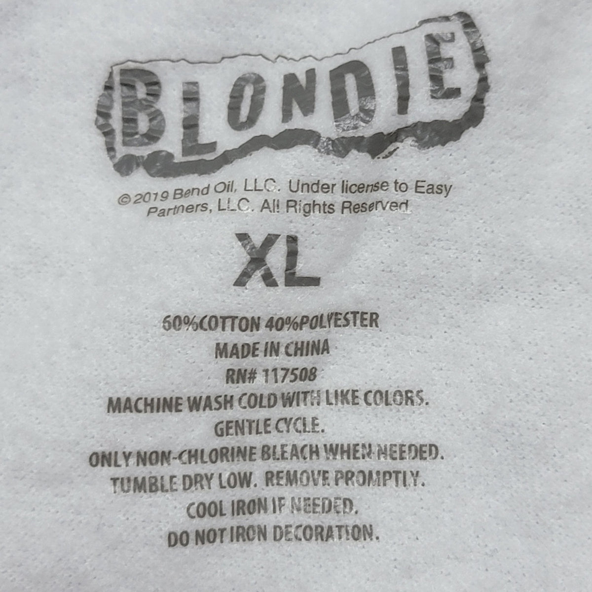 Blondie LS White Pullover Sweatshirt "One Way Or Another" - Size XL