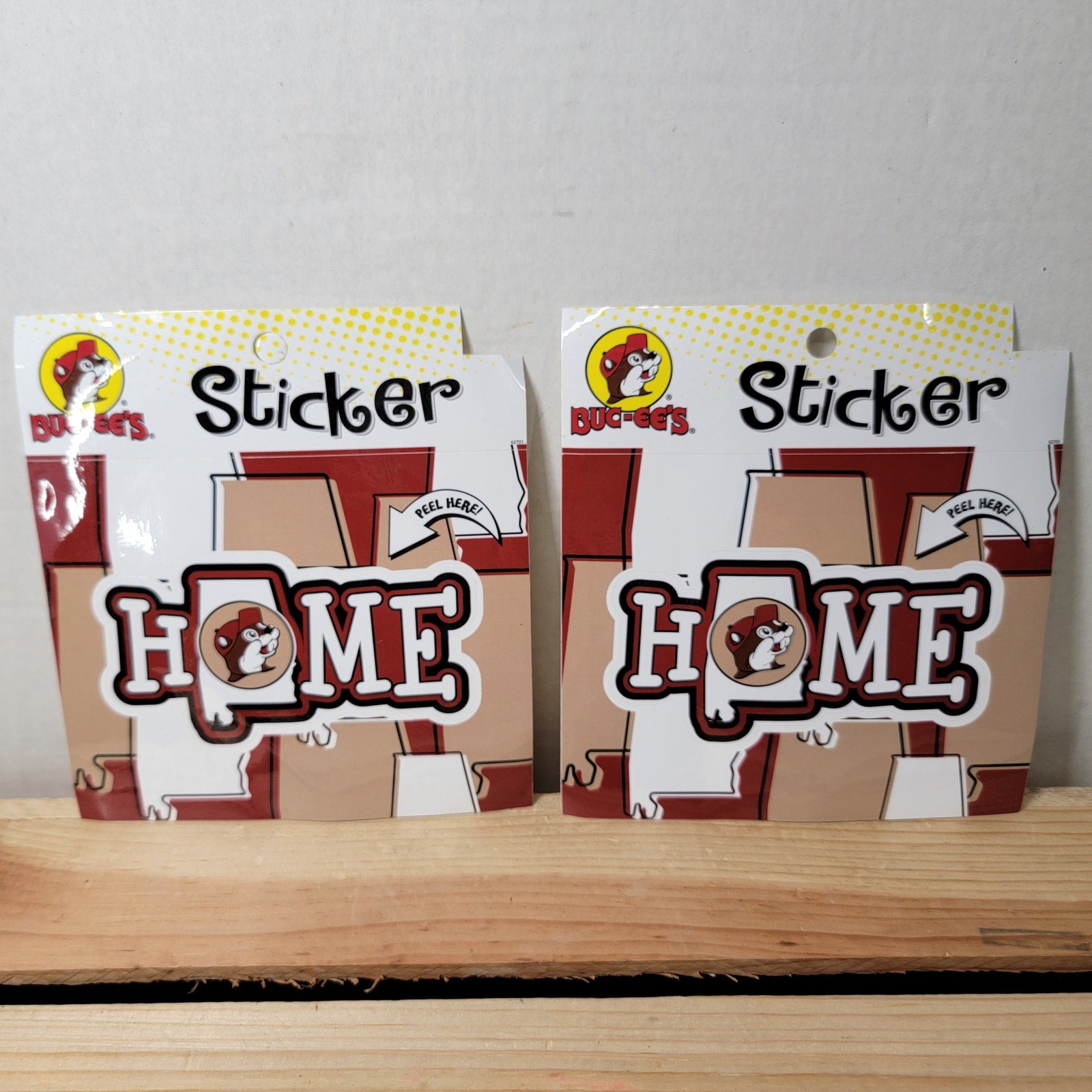 Set of 2 Buc-ee's Stickers: Alabama HOME - NEW