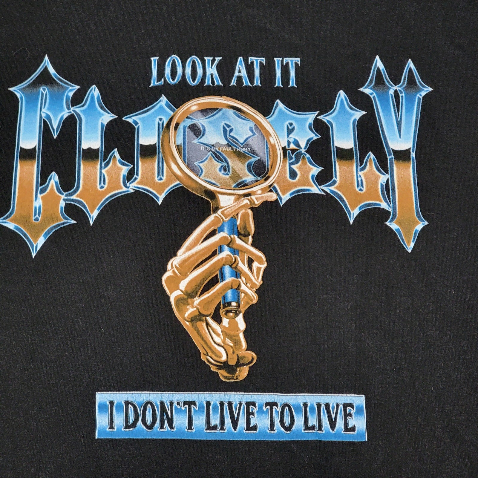 Foos Gone Wild Black Unisex Tee "Look At It Closely" - Size XL