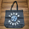 Shawn Mendes "Blue Tiger" Official Merchandise Black Canvas Tote Bag w/ Zipper