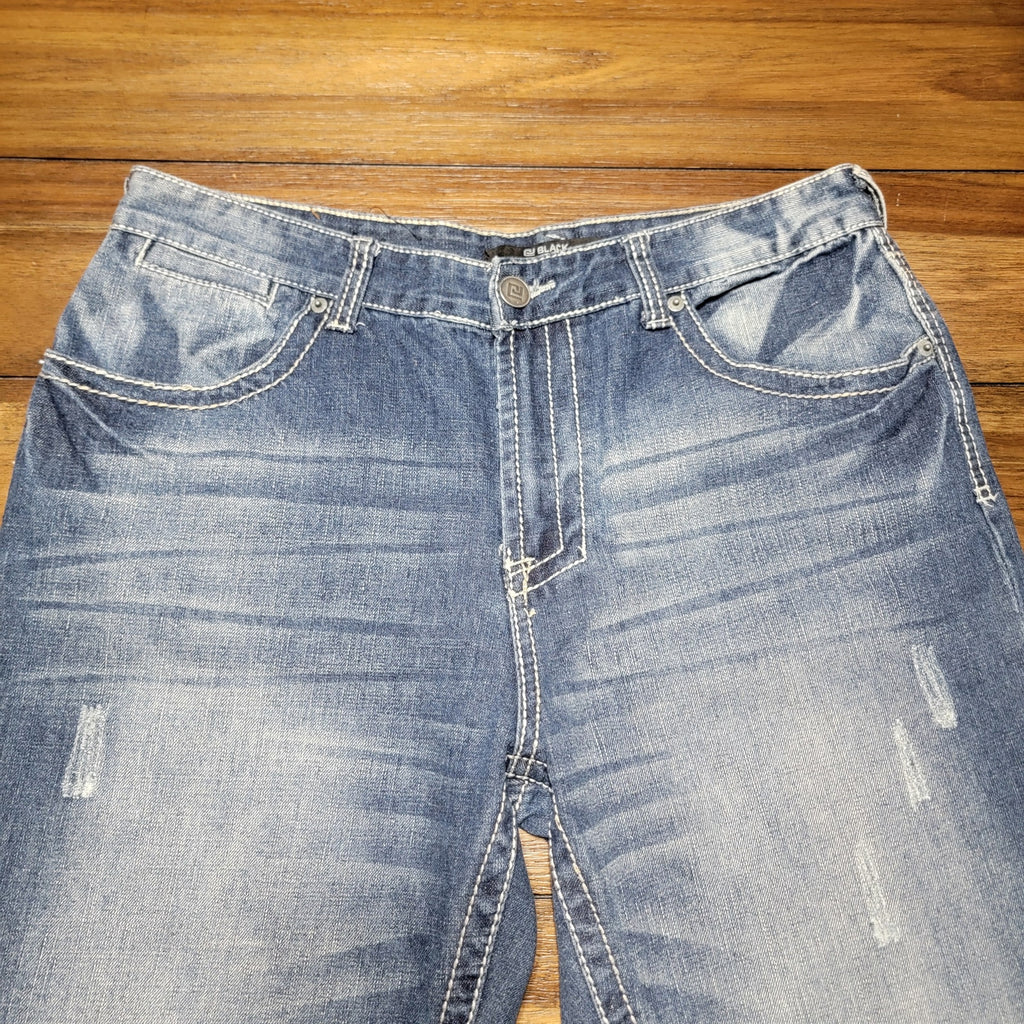 CJ Black Wide Leg Denim Jeans - Size 34/30