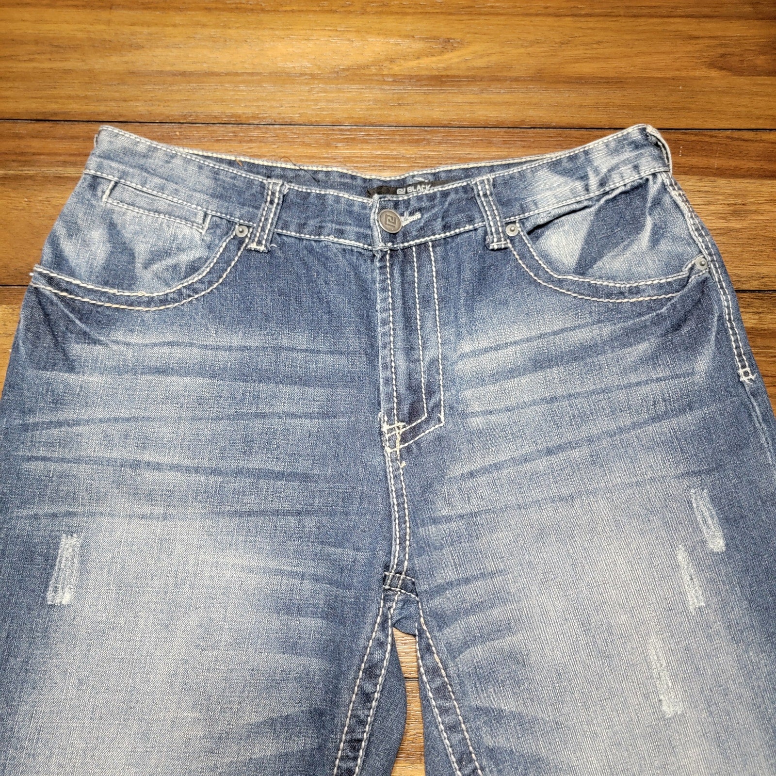 CJ Black Wide Leg Denim Jeans - Size 34/30