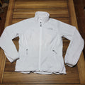 The North Face Full Zip White Athletic Jacket - Size Woman's Medium