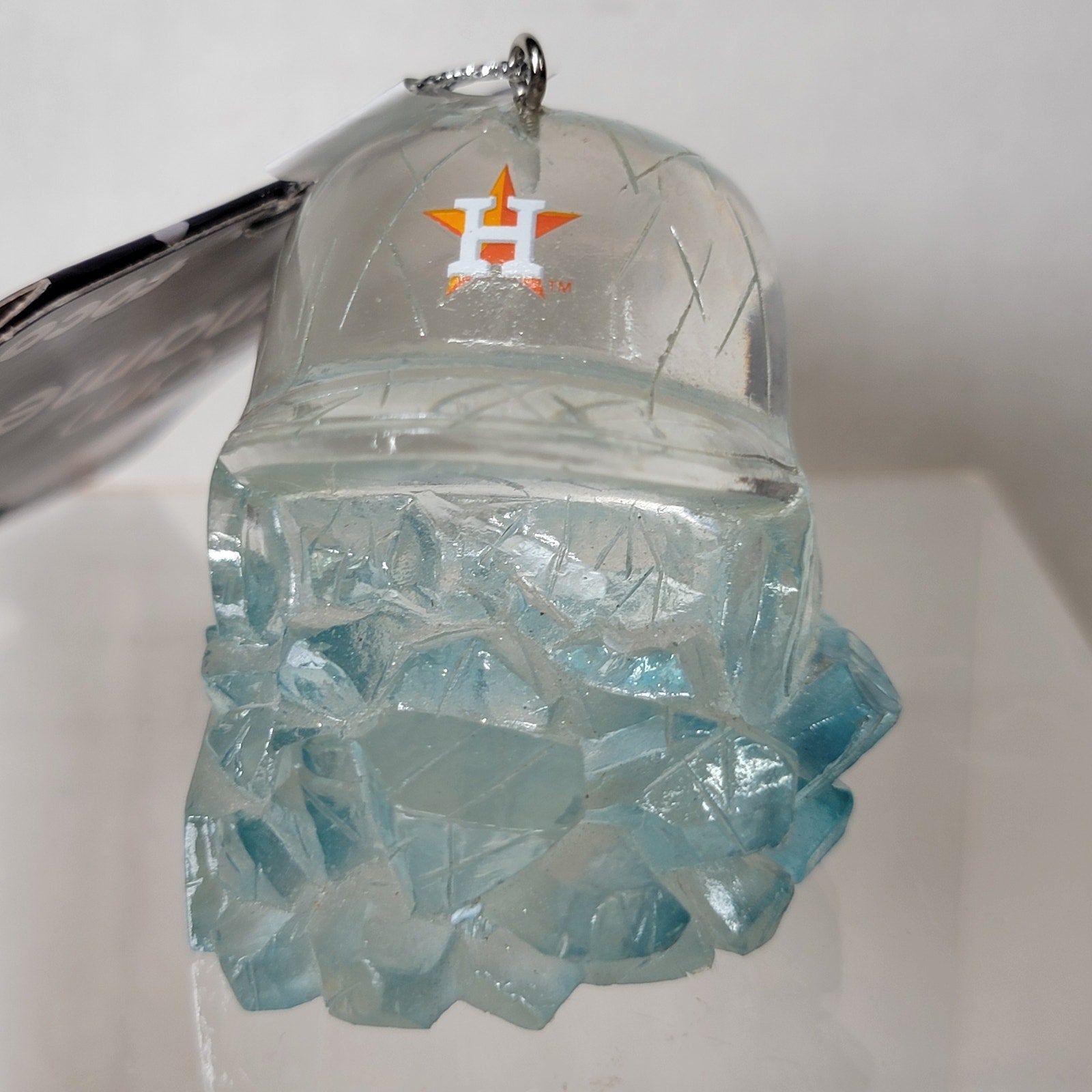 MLB Houston Astros Christmas Ornament Ice Helmet in Stylized Ice - NWT