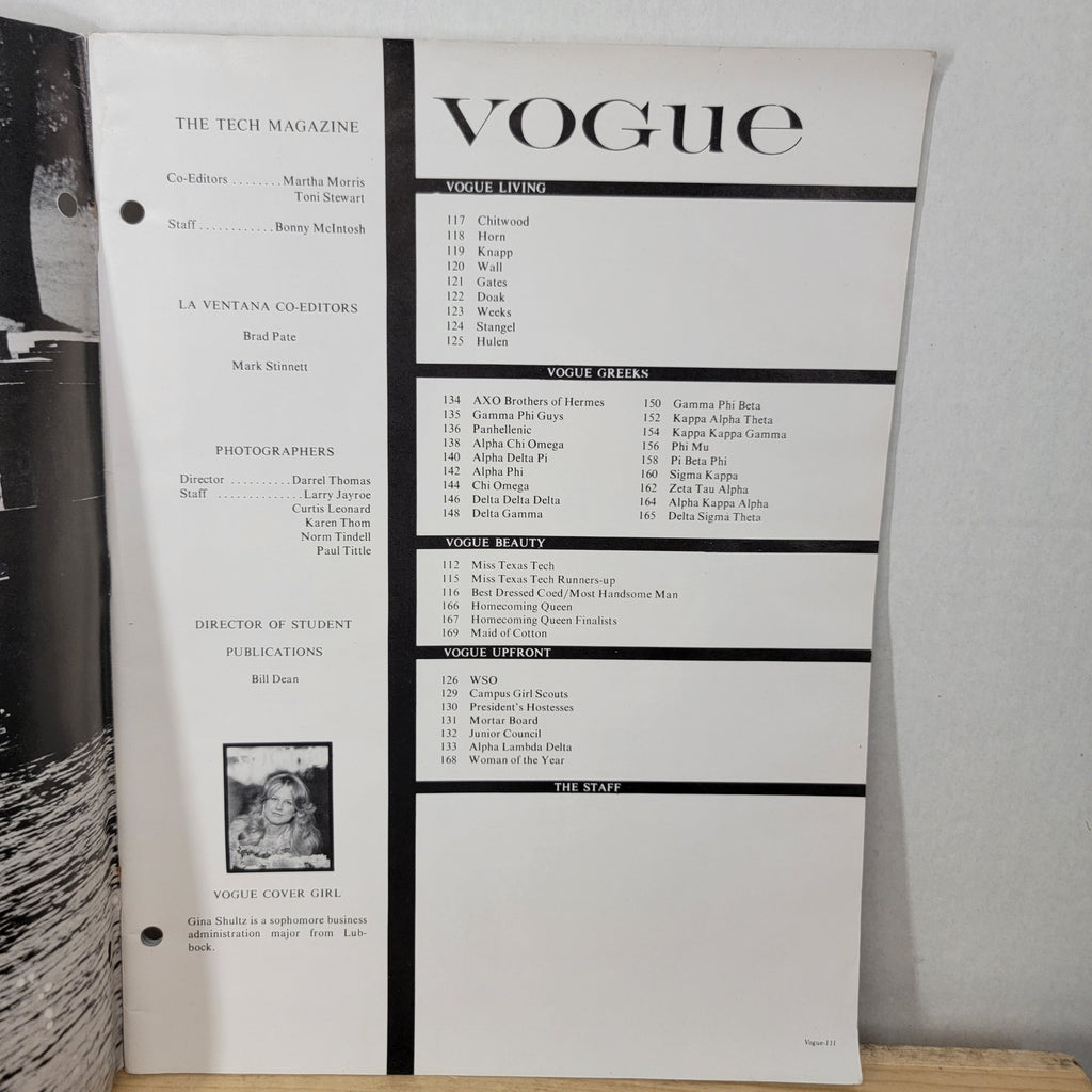VINTAGE Vogue The Texas Tech Magazine 1975-1976