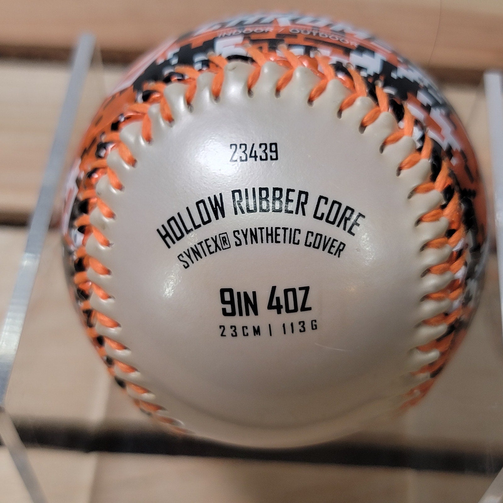 Franklin Soft Strike Orange & Black Camo Chrome Indoor / Outdoor Baseball