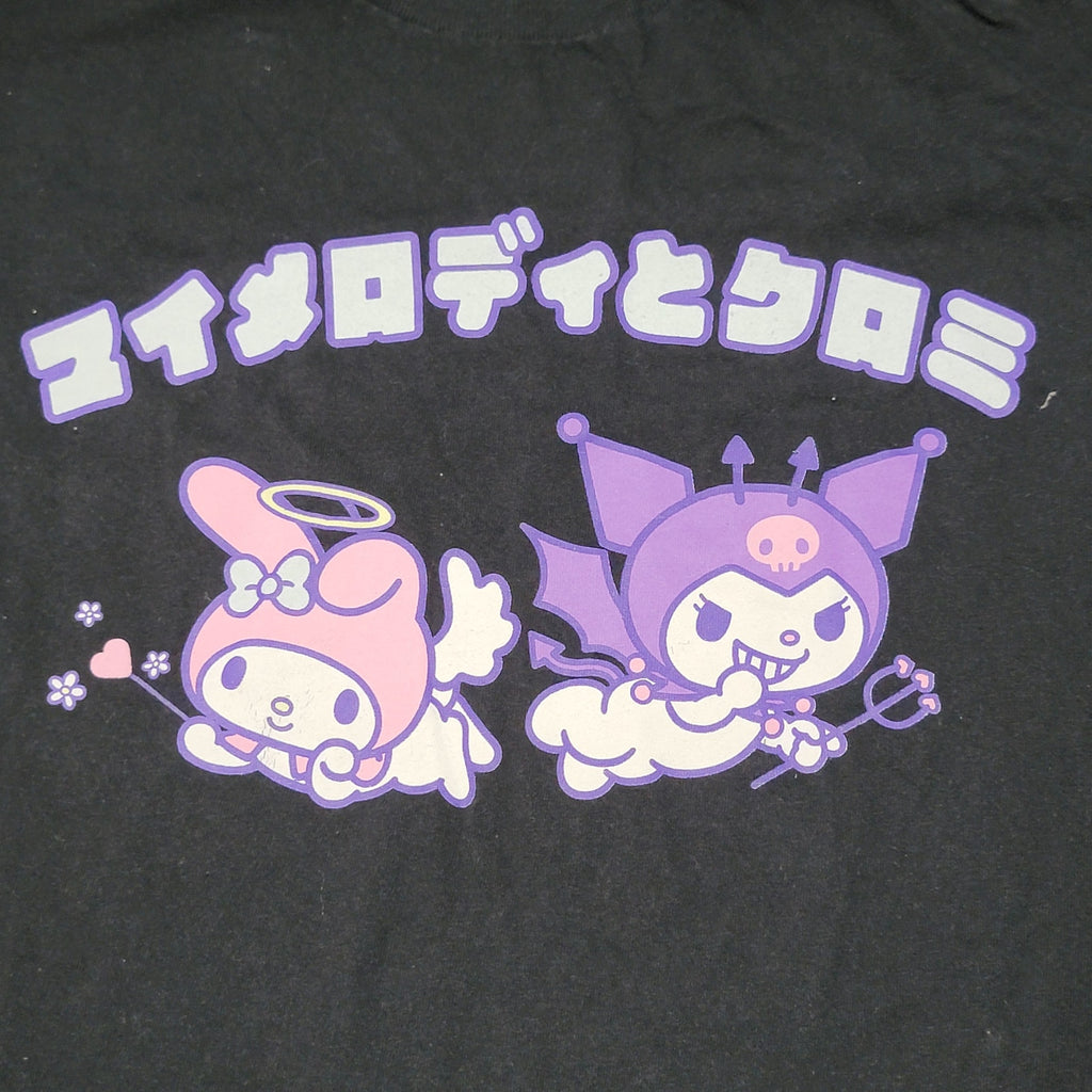Sanrio Black Unisex Tee My Melody Kuromi - Size Medium