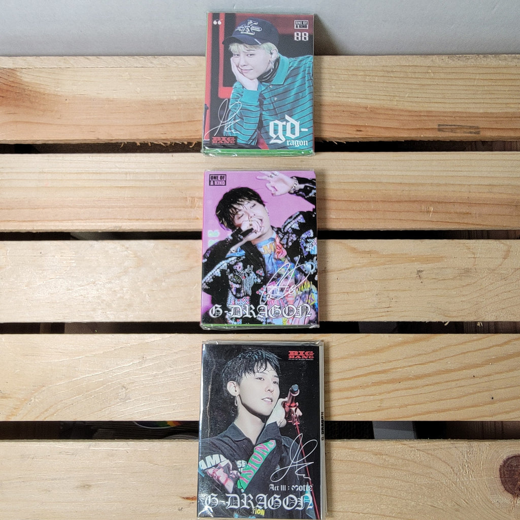 Set of 3 G-Dragon Photocard Memo Sets - NEW
