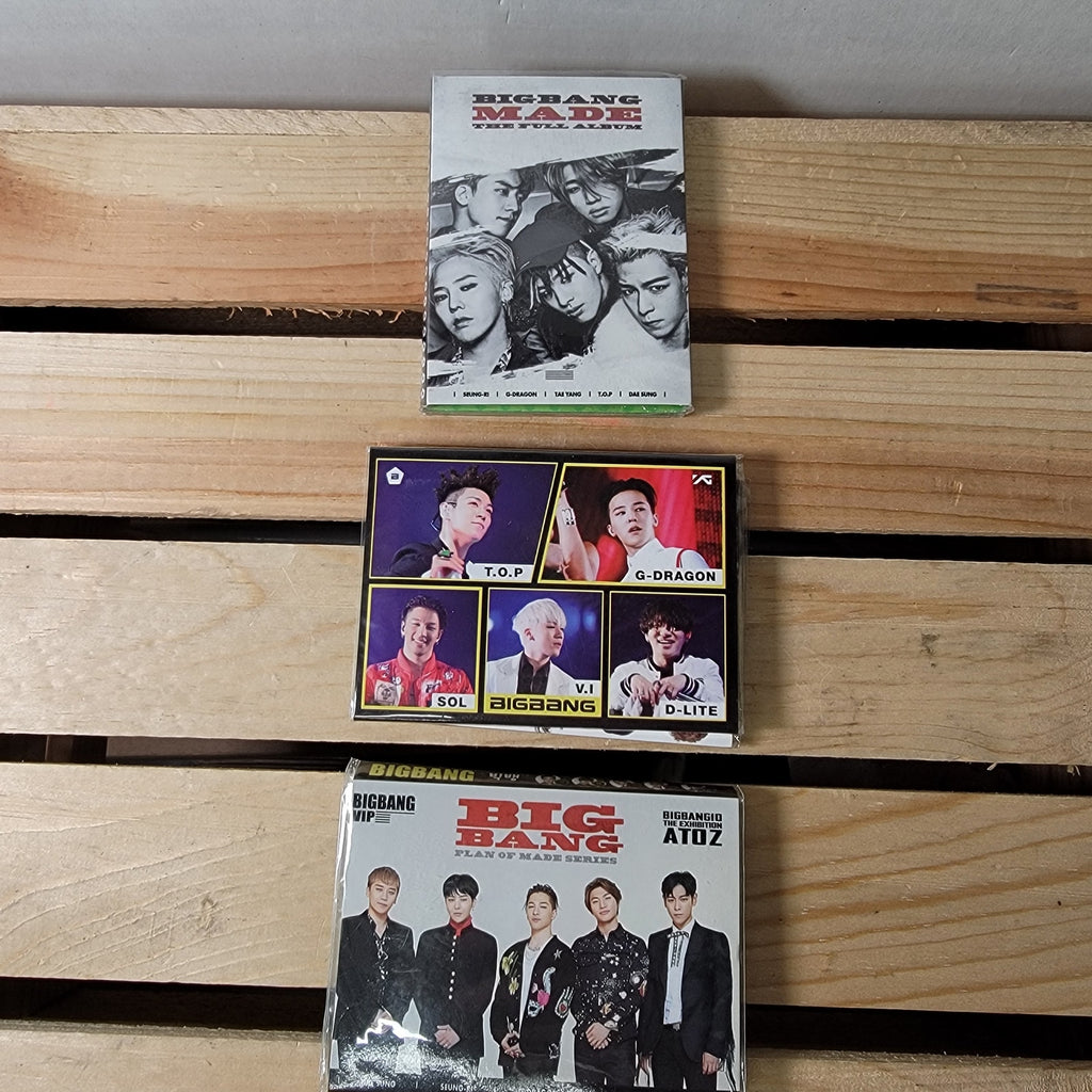 Set of 3 BigBang Photocard Memo Set - NEW