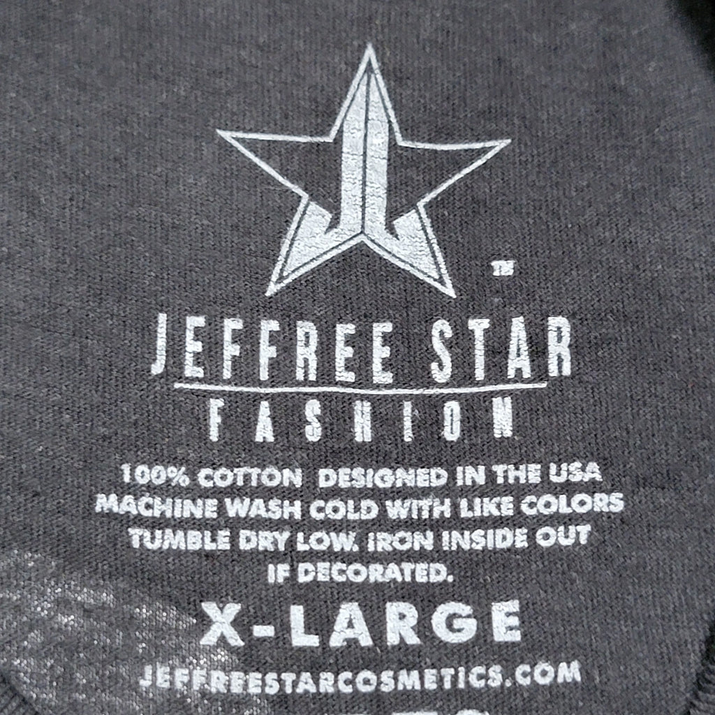 Jeffree Star Black Unisex Tee Candy Hearts - Size XL