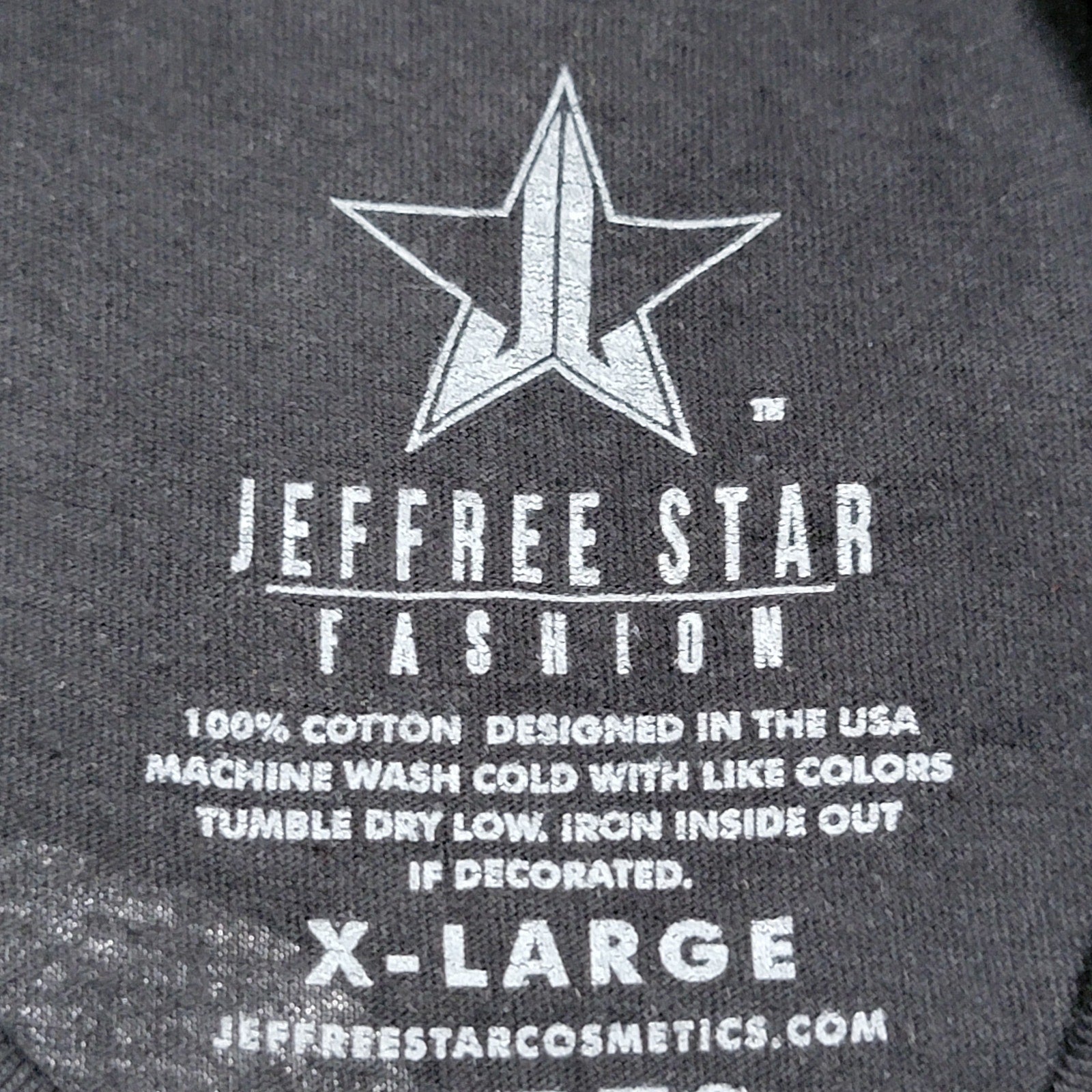 Jeffree Star Black Unisex Tee Candy Hearts - Size XL