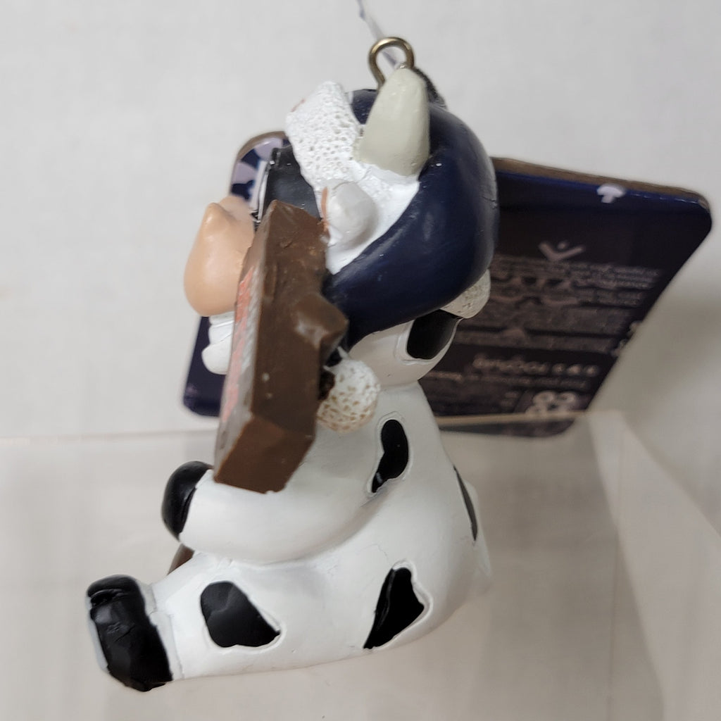 MLB Houston Astros Christmas Ornament Cow in a Santa Hat - NWT
