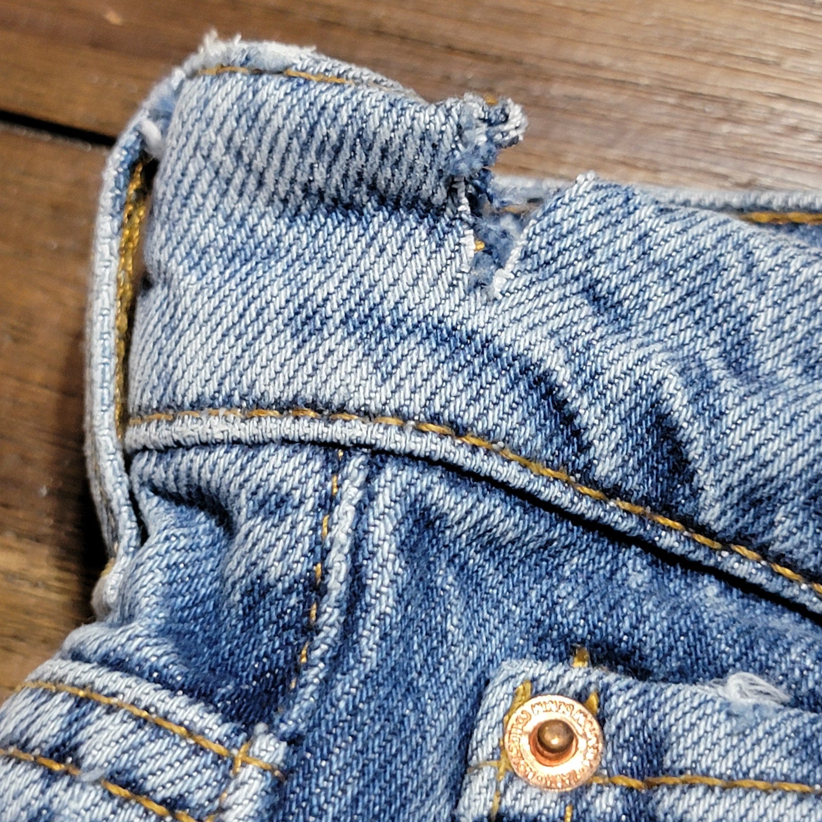 Zara 90's Full Length Straight Denim Jeans w/ Raw Hem - Size 6