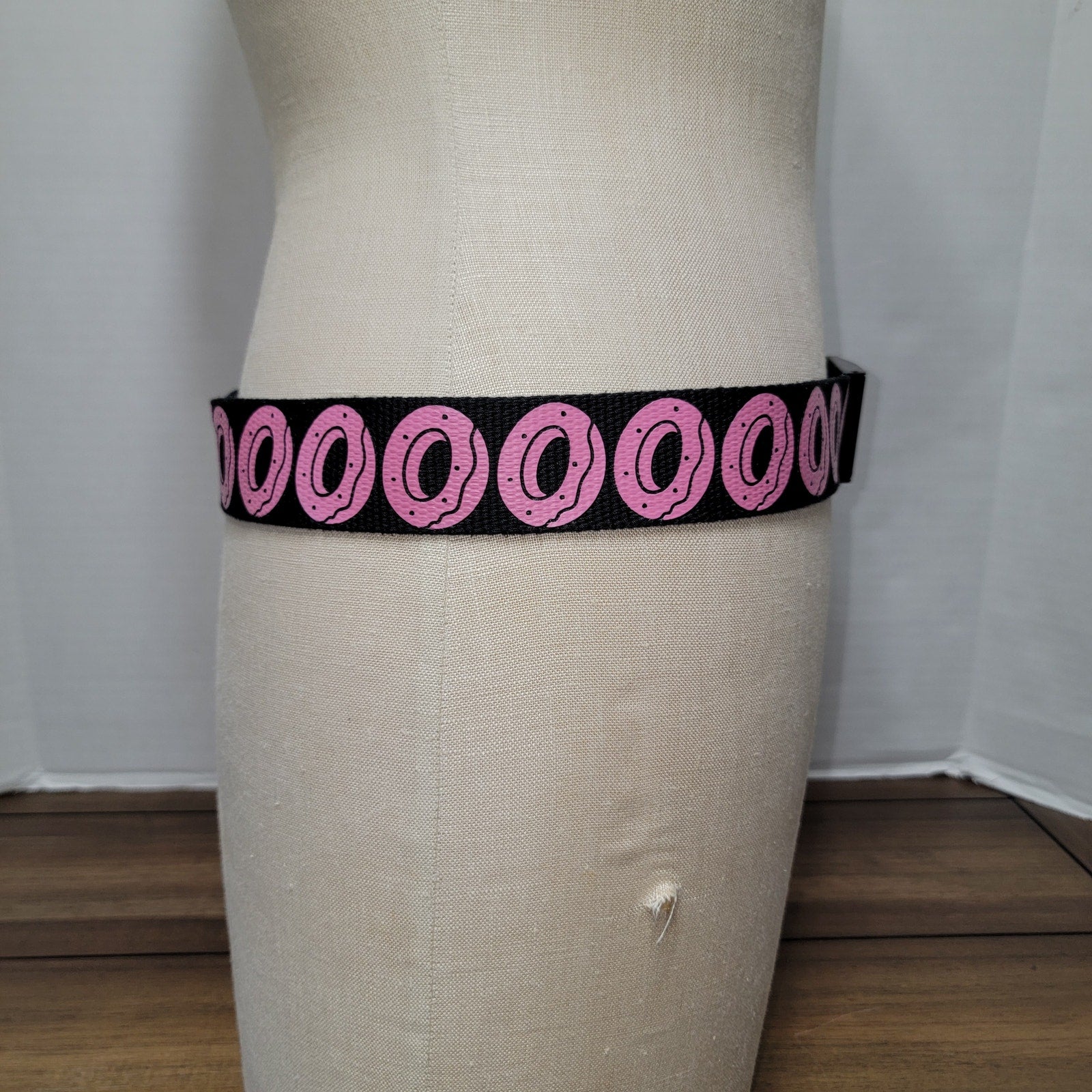 Tyler The Creator Odd Future Black & Pink Donut Belt 48"