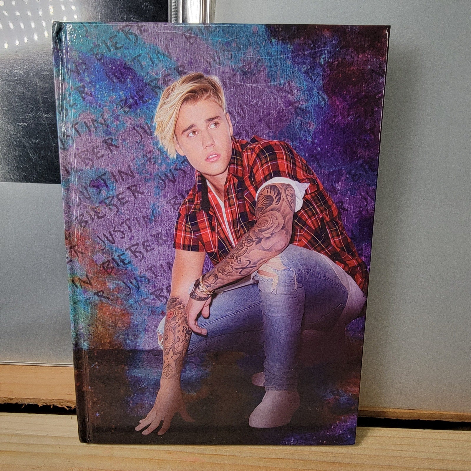 Justin Bieber Blue Binder w/ Dividers & Journal