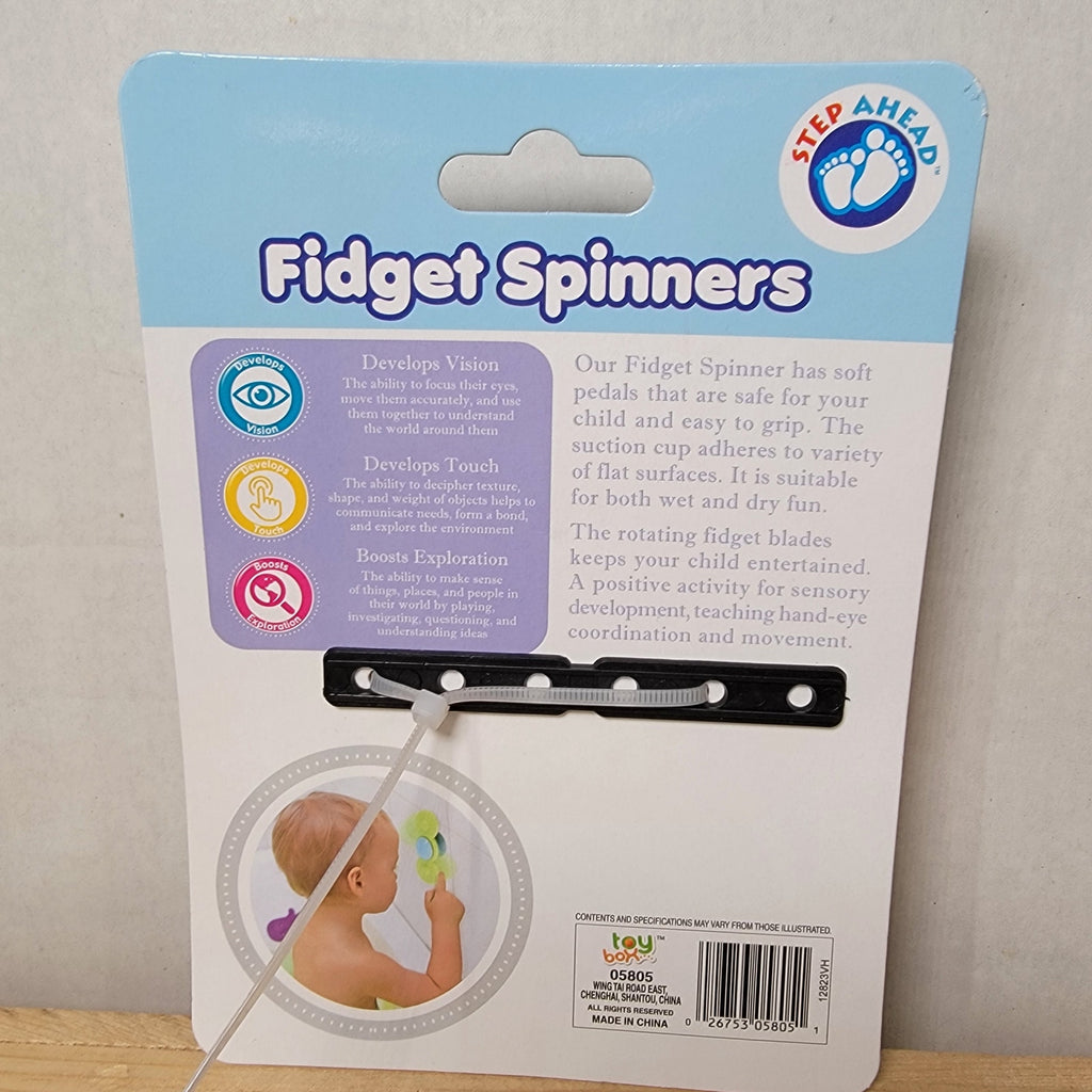Step Ahead Pink Suction Cup Fidget Spinner for Bath Time - NEW