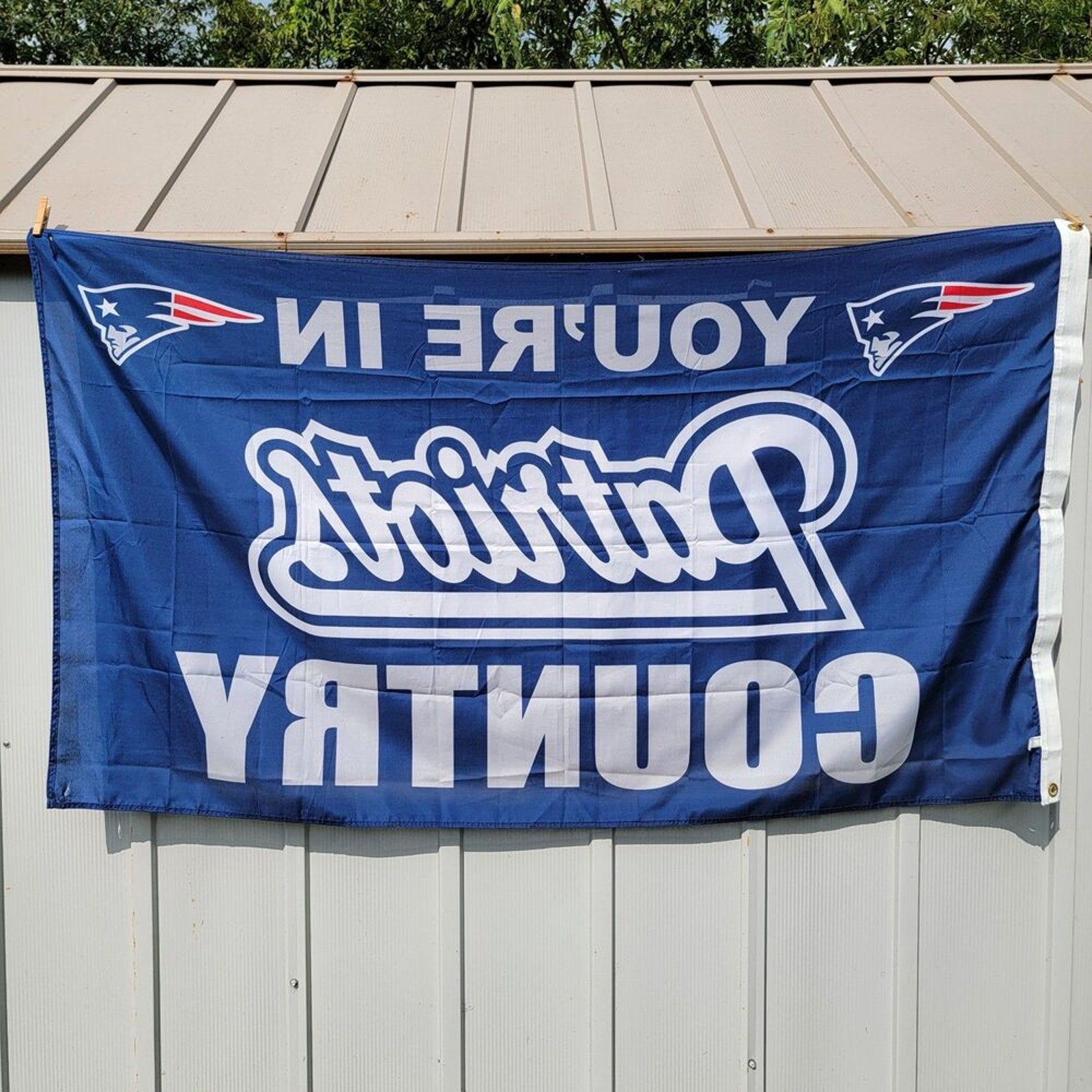 New England Patriots Collector Set: Banner, Flag & Mini Helmet