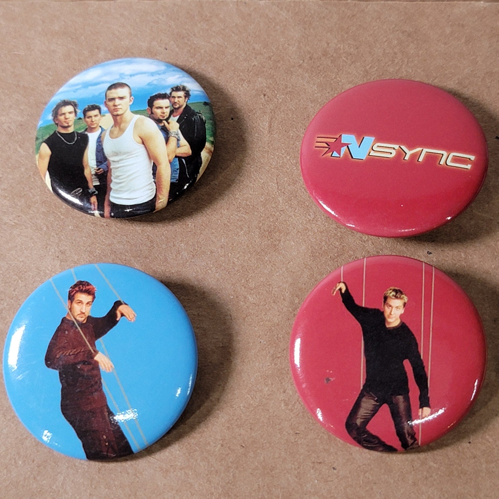 VINTAGE Set of 10 NSYNC 1.25" Buttons