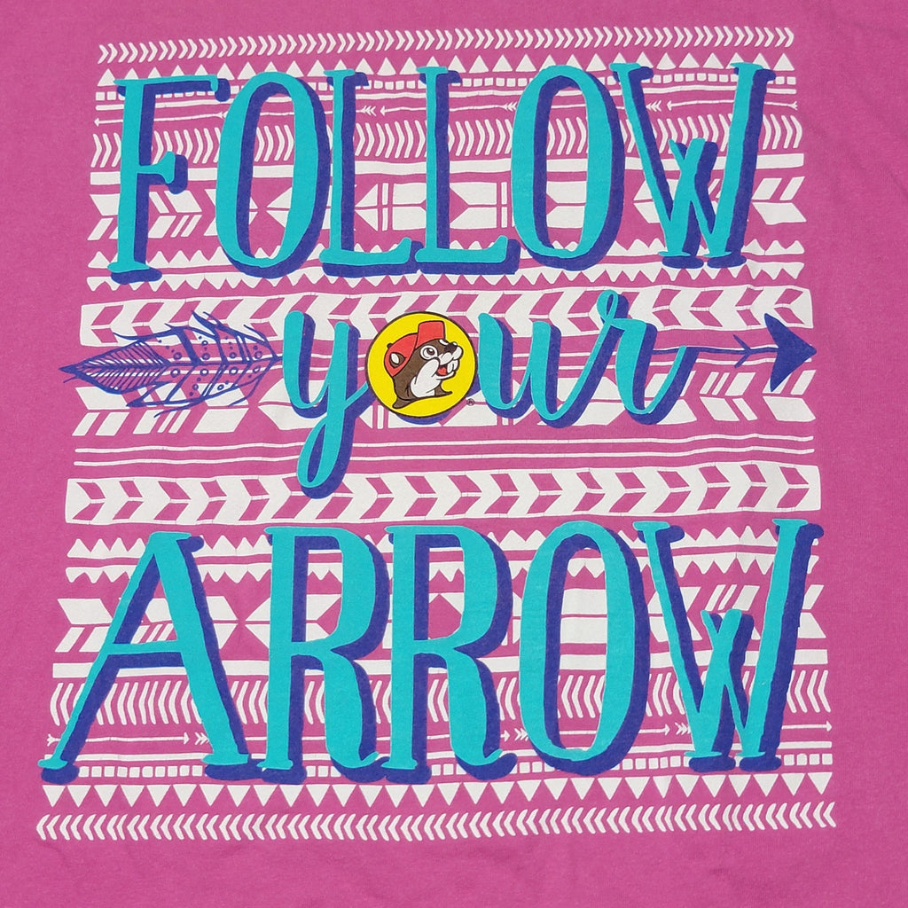 Buc-ee's Pink Tee (Comfort Colors) "Follow Your Arrow" - Size XL