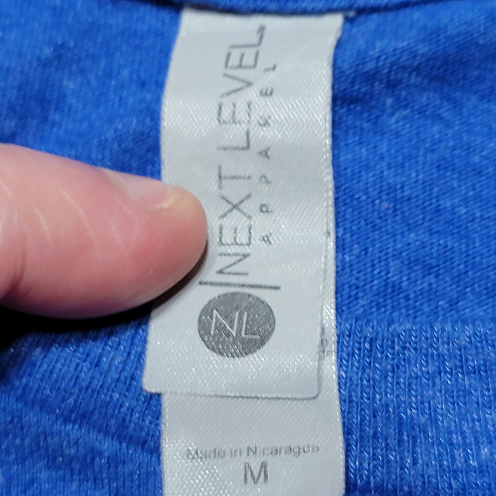 Next Level Apparel Blue Unisex Tee "Reagan Bush '84" - Size Medium