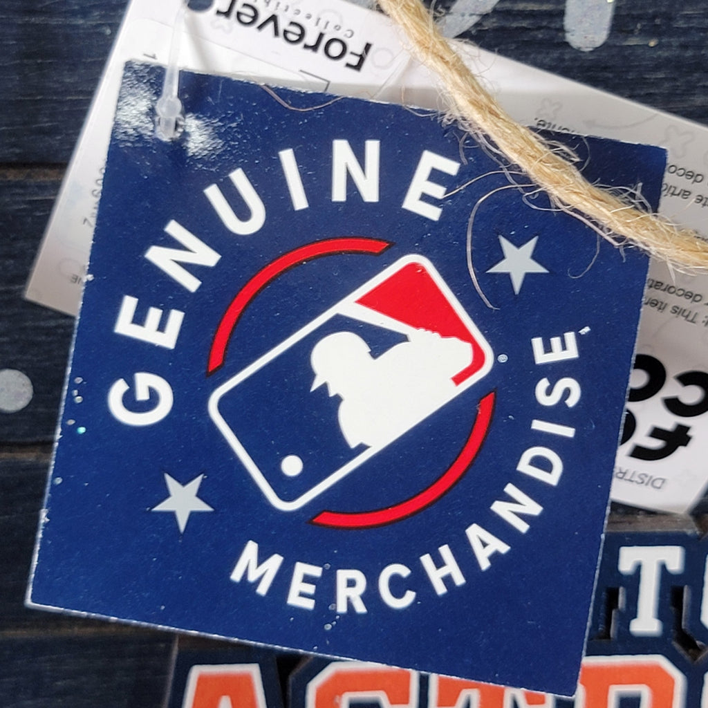 FOCO MLB Merch Houston Astros Christmas Sign "Dreaming of a.." - NWT